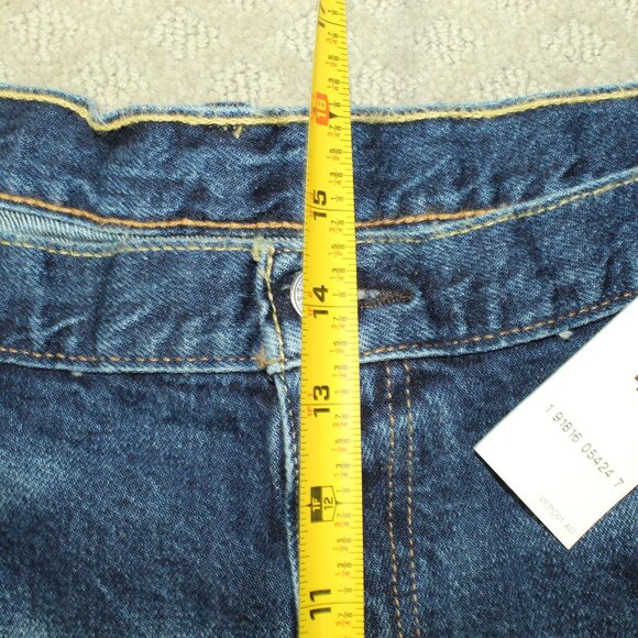 NEW Levis 569 Denim Jeans Shorts Mens 44 Loose Fit Relaxed Bermuda Blue - Picture 7 of 8